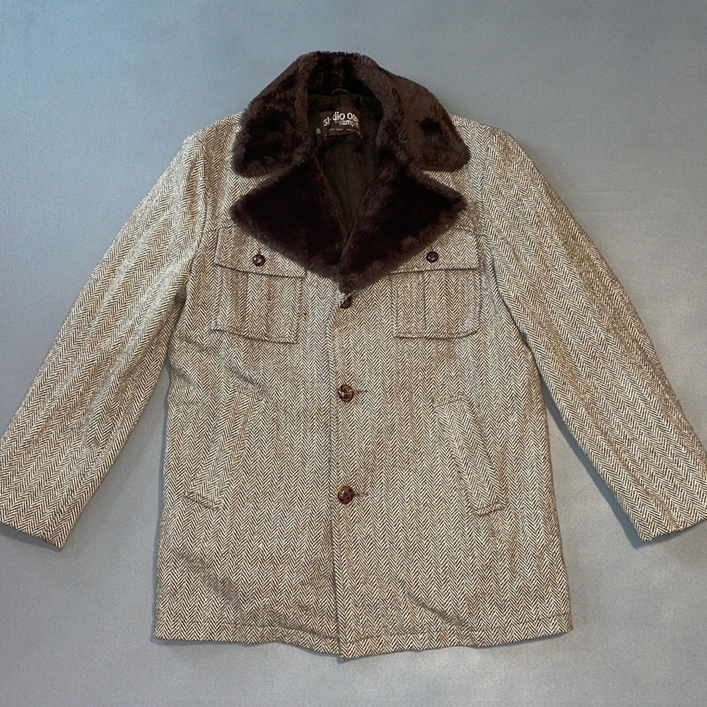 Vintage Studio One by Campus Herringbone Coat